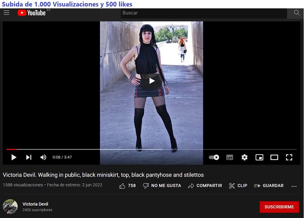 Victoria Devil Youtube visualizaciones y Likes
