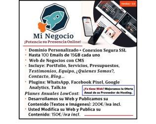 Diseños Web para Negocios al precio más barato en Mi-negocio.eu