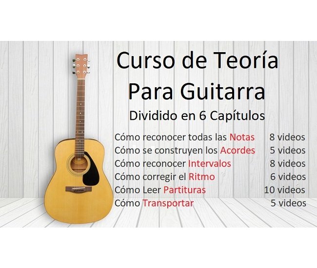Curso de Teoría Para Guitarra. Mejora y Acelera tu Aprendizaje.