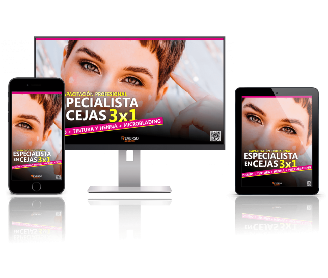 Curso Especialista en Cejas: Diseño + Tintura y Henna + Microblading