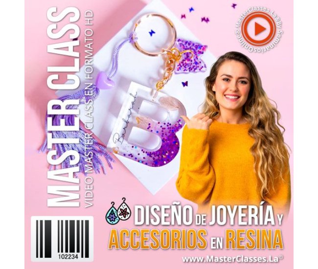 Diseño de Joyería y Accesorios en Resina