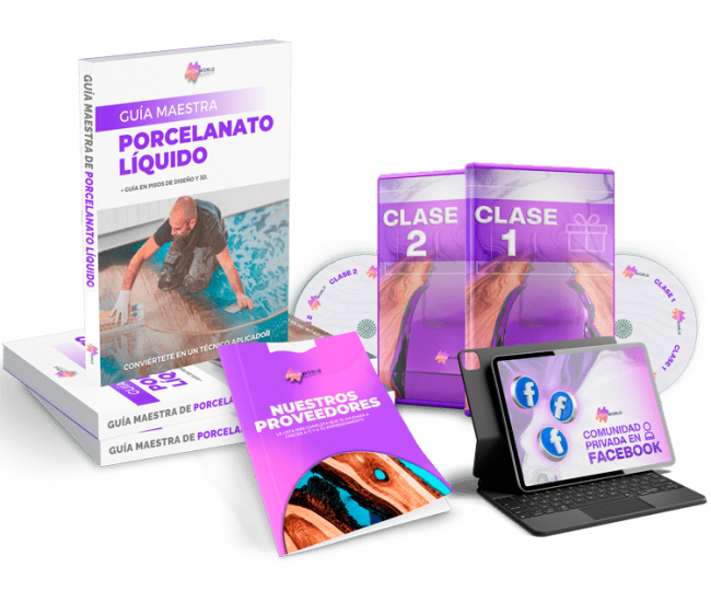 Guía Maestra de Porcelanato Líquido. Libro de Resina Epoxi