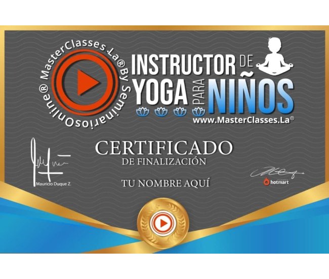 Instructor de Yoga para Niños + Certificación de Finalización